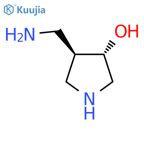 rac-(3R,4S)-4-(aminomethyl)pyrrolidin-3-ol structure