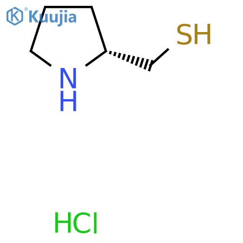 (2R)-pyrrolidin-2-ylmethanethiol hydrochloride structure