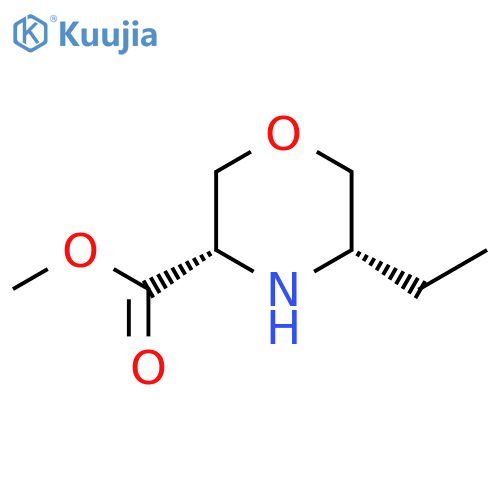 methyl (3S,5S)-5-ethylmorpholine-3-carboxylate structure