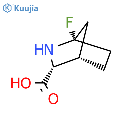 rac-(1R,3S,4R)-1-fluoro-2-azabicyclo2.2.1heptane-3-carboxylic acid structure