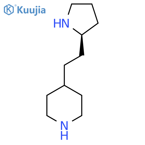 4-{2-(2R)-pyrrolidin-2-ylethyl}piperidine structure