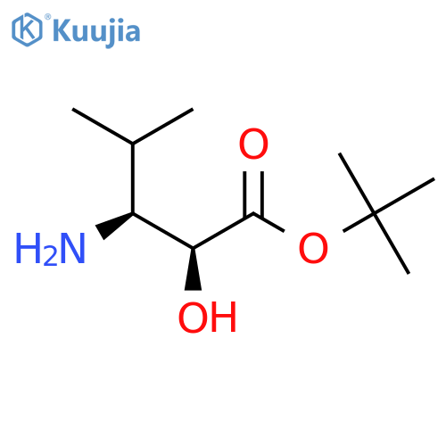 tert-butyl (2S,3S)-3-amino-2-hydroxy-4-methylpentanoate structure