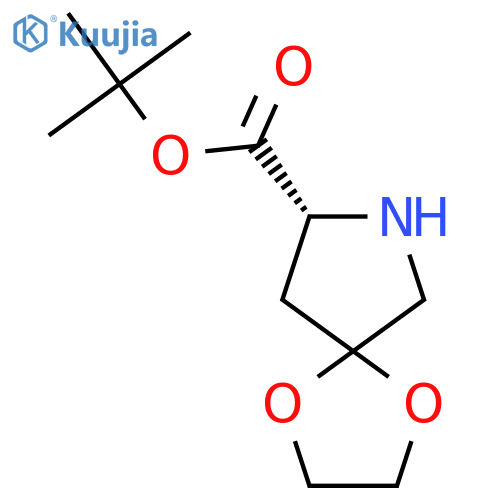 tert-butyl (8R)-1,4-dioxa-7-azaspiro4.4nonane-8-carboxylate structure