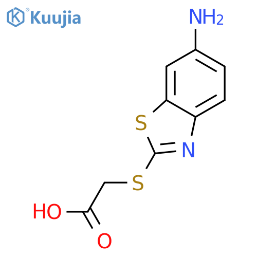 (6-AMINO-BENZOTHIAZOL-2-YLSULFANYL)-ACETIC ACID structure