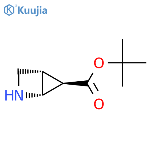 rac-tert-butyl (1R,4S,5R)-2-azabicyclo2.1.0pentane-5-carboxylate structure