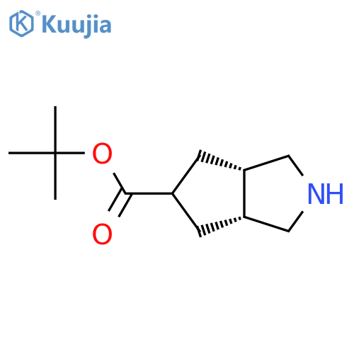tert-butyl (3aR,5S,6aS)-octahydrocyclopentacpyrrole-5-carboxylate structure