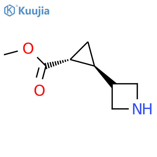 rac-methyl (1R,2S)-2-(azetidin-3-yl)cyclopropane-1-carboxylate structure