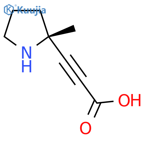 3-(2R)-2-methylpyrrolidin-2-ylprop-2-ynoic acid structure