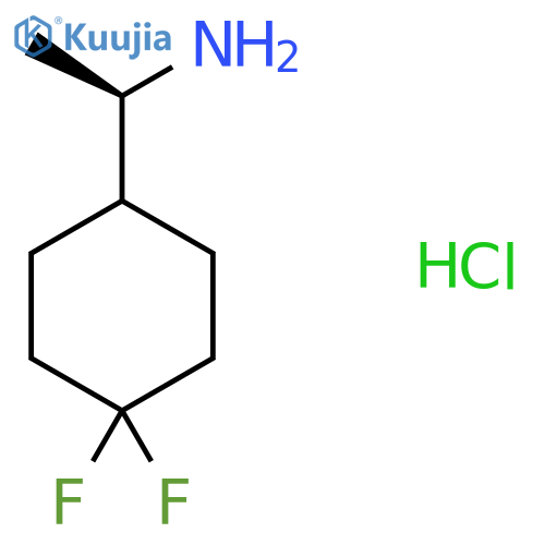 (1R)-1-(4,4-difluorocyclohexyl)ethan-1-amine hydrochloride structure