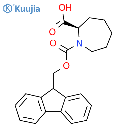(2R)-1-{(9H-fluoren-9-yl)methoxycarbonyl}azepane-2-carboxylic acid structure