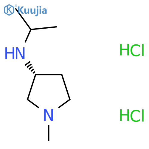(3R)-1-Methyl-N-propan-2-ylpyrrolidin-3-amine;dihydrochloride structure