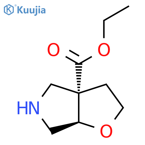 rac-ethyl (3aR,6aS)-hexahydro-2H-furo2,3-cpyrrole-3a-carboxylate structure
