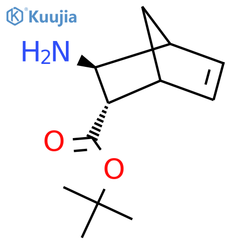 rac-tert-butyl (2R,3R)-3-aminobicyclo2.2.1hept-5-ene-2-carboxylate structure