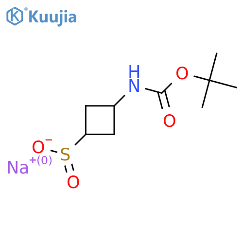 sodium (1s,3s)-3-{(tert-butoxy)carbonylamino}cyclobutane-1-sulfinate structure