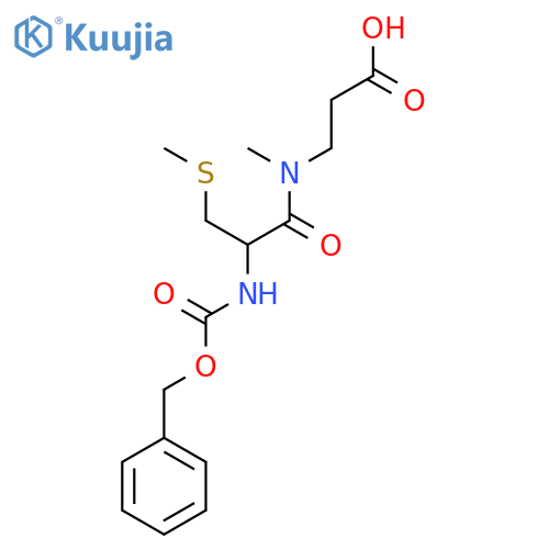 3-(2-{(benzyloxy)carbonylamino}-N-methyl-3-(methylsulfanyl)propanamido)propanoic acid structure
