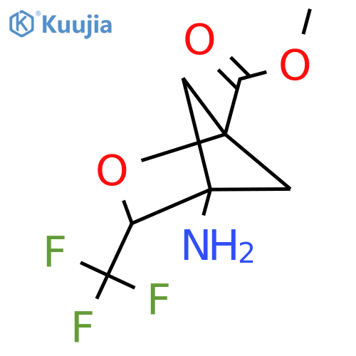 methyl 4-amino-3-(trifluoromethyl)-2-oxabicyclo2.1.1hexane-1-carboxylate structure
