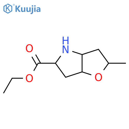 ethyl 2-methyl-hexahydro-2H-furo3,2-bpyrrole-5-carboxylate structure