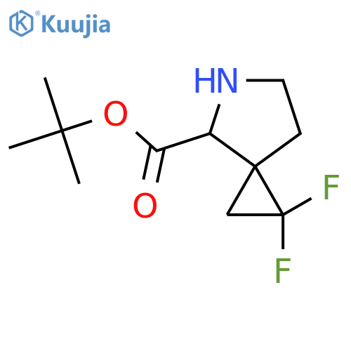 Tert-butyl 1,1-difluoro-5-azaspiro[2.4]heptane-4-carboxylate structure