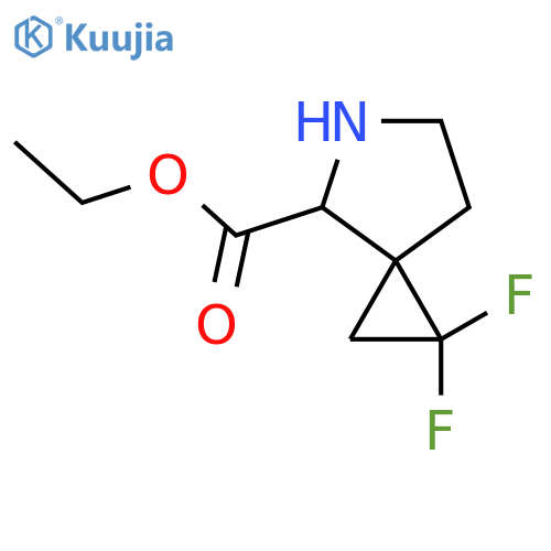 Ethyl 1,1-difluoro-5-azaspiro[2.4]heptane-4-carboxylate structure