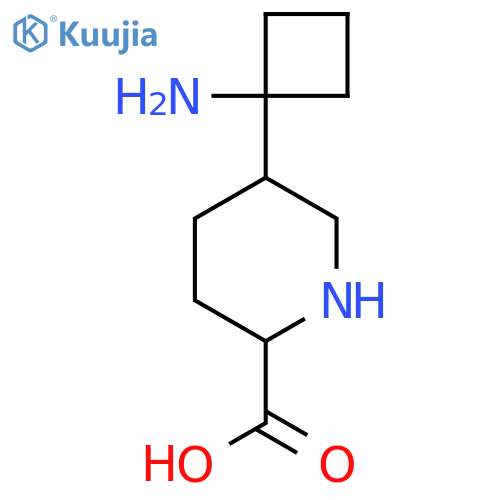 5-(1-Aminocyclobutyl)piperidine-2-carboxylic acid structure