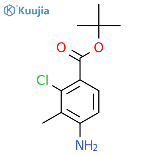 Tert-butyl 4-amino-2-chloro-3-methylbenzoate structure