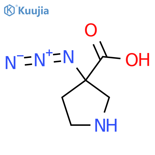 3-Azidopyrrolidine-3-carboxylic acid structure
