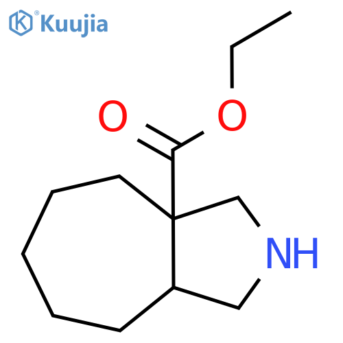 ethyl decahydrocycloheptacpyrrole-3a-carboxylate structure