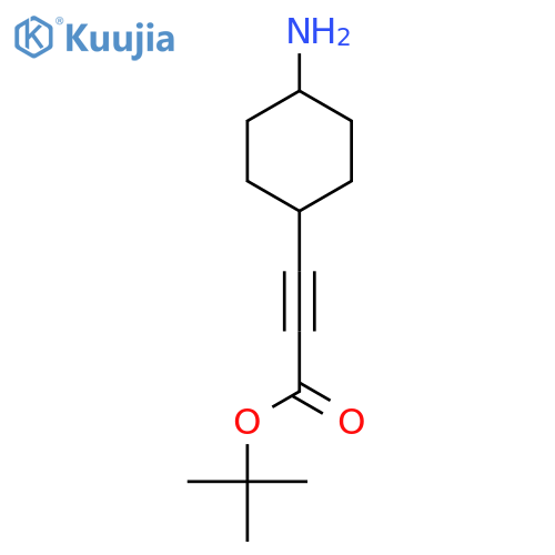 Tert-butyl 3-(4-aminocyclohexyl)prop-2-ynoate structure
