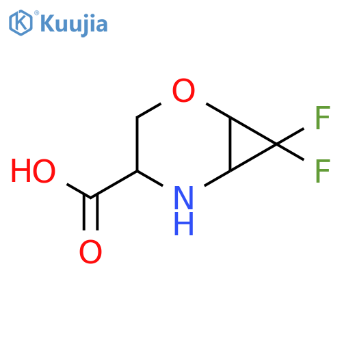 2-Oxa-5-azabicyclo[4.1.0]heptane-4-carboxylic acid, 7,7-difluoro- structure