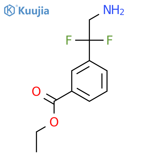 Ethyl 3-(2-amino-1,1-difluoroethyl)benzoate structure