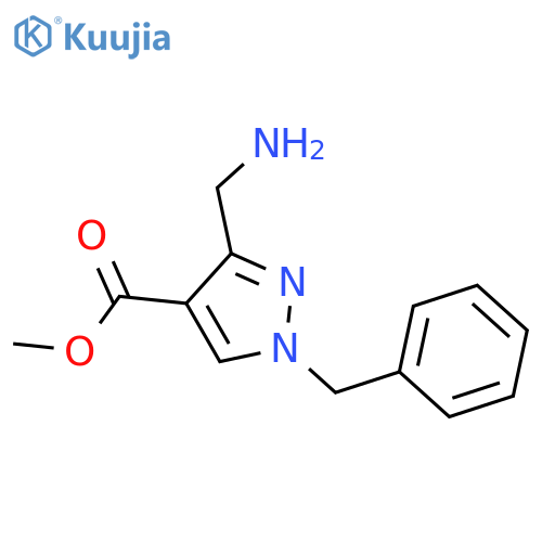 methyl 3-(aminomethyl)-1-benzyl-1H-pyrazole-4-carboxylate structure