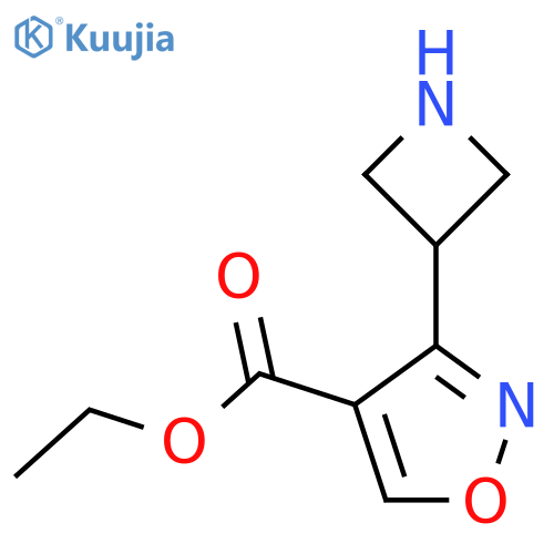 Ethyl 3-(azetidin-3-yl)-1,2-oxazole-4-carboxylate structure