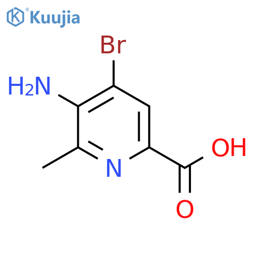5-Amino-4-bromo-6-methylpyridine-2-carboxylic acid structure