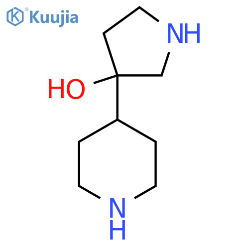 3-(Piperidin-4-yl)pyrrolidin-3-ol structure