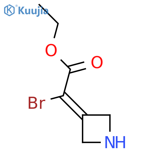 Ethyl 2-(azetidin-3-ylidene)-2-bromoacetate structure