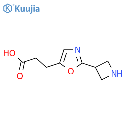 3-2-(azetidin-3-yl)-1,3-oxazol-5-ylpropanoic acid structure