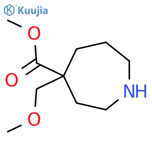 Methyl 4-(methoxymethyl)azepane-4-carboxylate structure