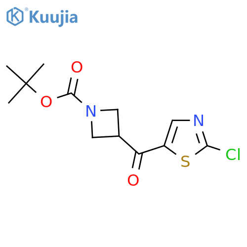 Tert-butyl 3-(2-chloro-1,3-thiazole-5-carbonyl)azetidine-1-carboxylate structure