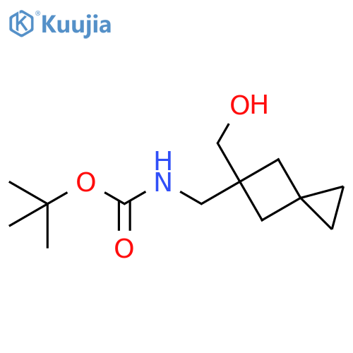 tert-butyl N-{5-(hydroxymethyl)spiro2.3hexan-5-ylmethyl}carbamate structure