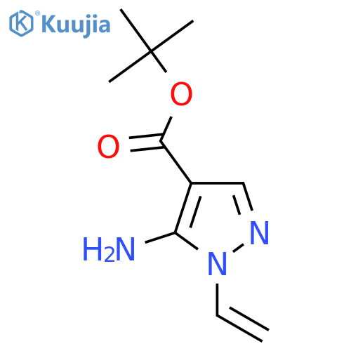 tert-butyl 5-amino-1-ethenyl-1H-pyrazole-4-carboxylate structure