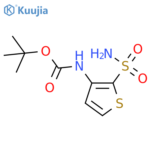 tert-butyl N-(2-sulfamoylthiophen-3-yl)carbamate structure