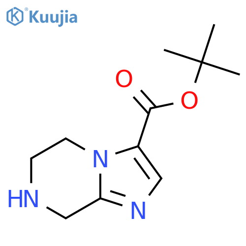 tert-butyl 5H,6H,7H,8H-imidazo1,2-apyrazine-3-carboxylate structure