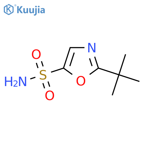 2-Tert-butyl-1,3-oxazole-5-sulfonamide structure
