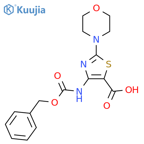 4-{(benzyloxy)carbonylamino}-2-(morpholin-4-yl)-1,3-thiazole-5-carboxylic acid structure