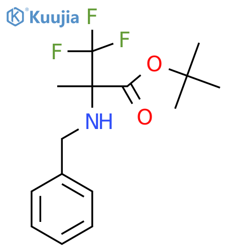 Tert-butyl 2-(benzylamino)-3,3,3-trifluoro-2-methylpropanoate structure