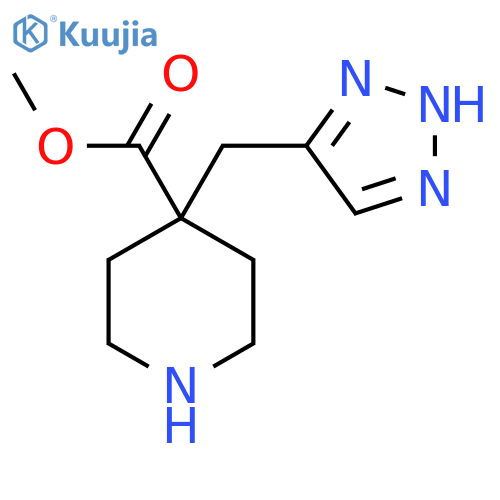 methyl 4-(1H-1,2,3-triazol-5-yl)methylpiperidine-4-carboxylate structure