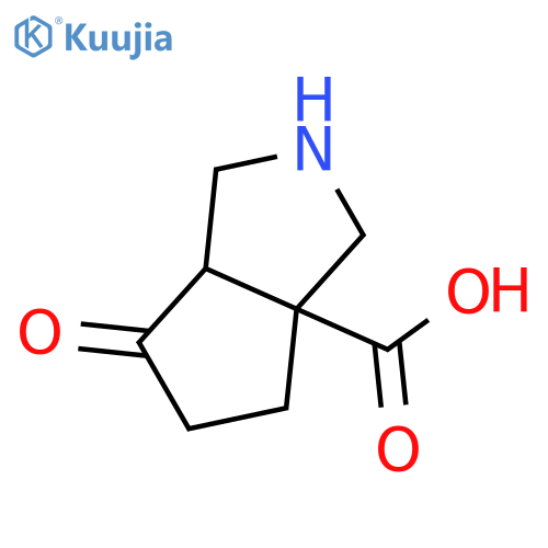 6-oxo-octahydrocyclopentacpyrrole-3a-carboxylic acid structure