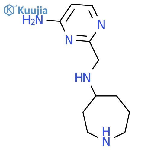 N-(4-aminopyrimidin-2-yl)methylazepan-4-amine structure