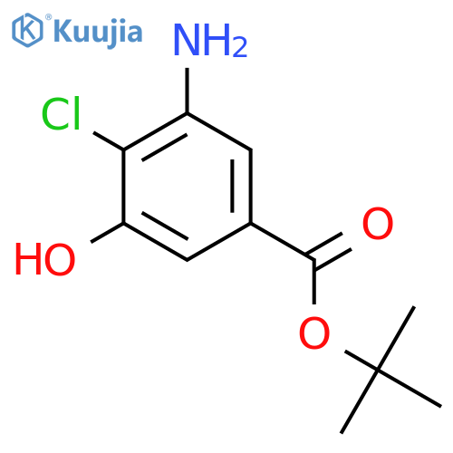 Tert-butyl 3-amino-4-chloro-5-hydroxybenzoate structure