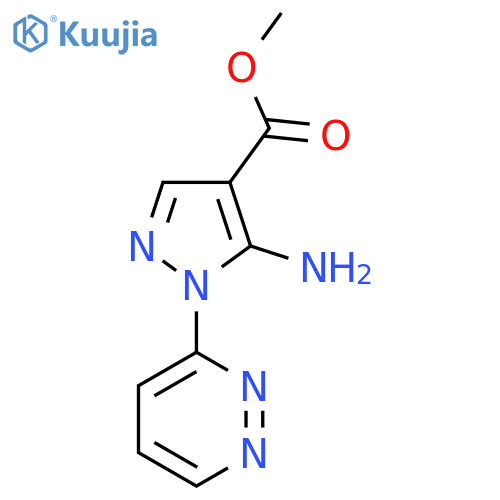 methyl 5-amino-1-(pyridazin-3-yl)-1H-pyrazole-4-carboxylate structure
